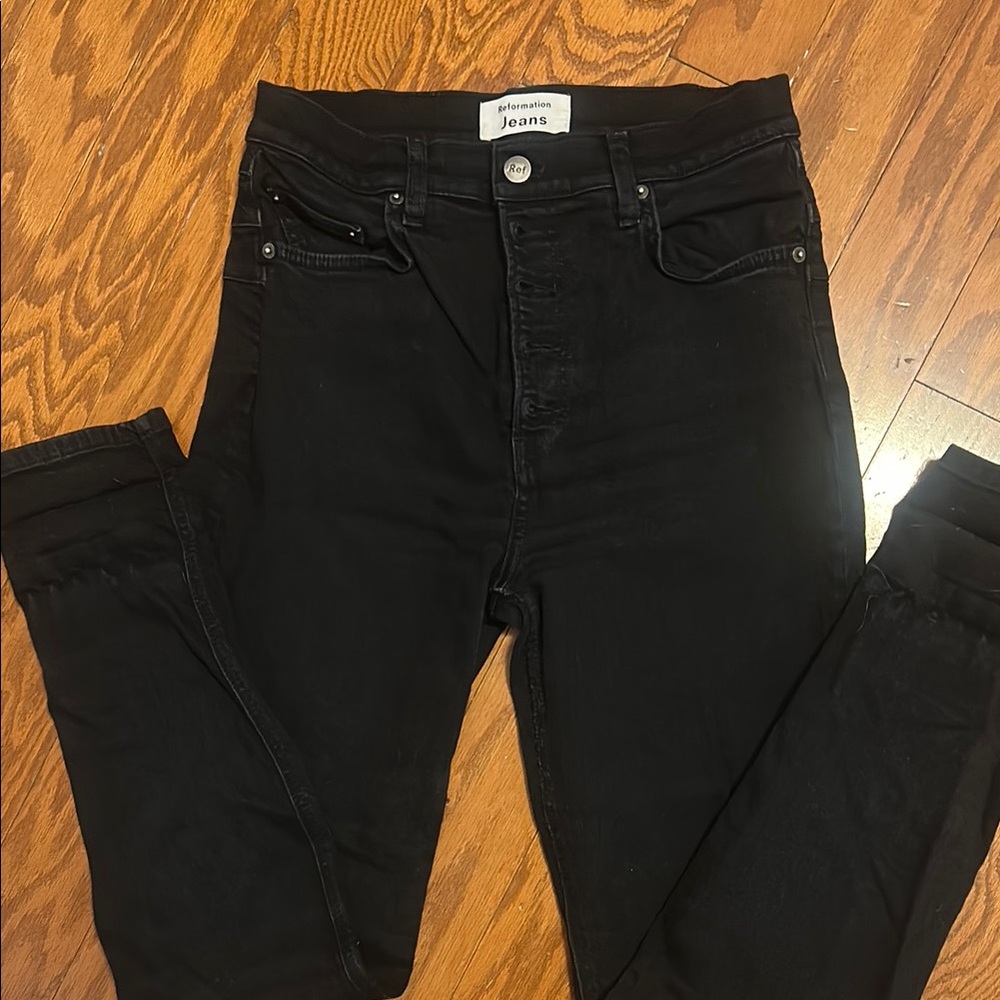 Reformation Black Jeans